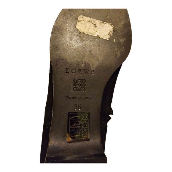 LOEWE‎ Suede & Fur Over the Knee Boots - Size 36/6 - Picture 8 of 8